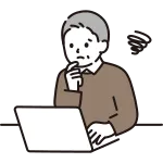 Senior Man Playing A Computer Negative SVG Icon